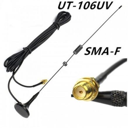 NAGOYA UT-106UV Dual band Mıknatıslı Araç Anteni (DİŞİ-VİDALI)