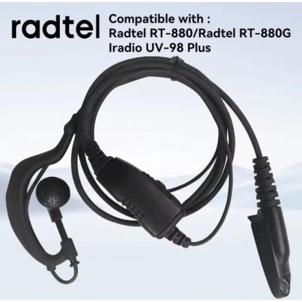 Radtel RT-880 RT-880G UV-98plus iradio PTT Mic ile iki yönlü telsiz kulaklık