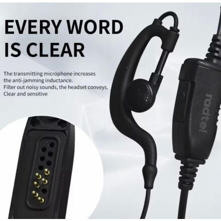 Radtel RT-880 RT-880G UV-98plus iradio PTT Mic ile iki yönlü telsiz kulaklık