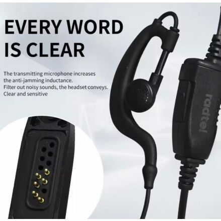 Radtel RT-880 RT-880G UV-98plus iradio PTT Mic ile iki yönlü telsiz kulaklık