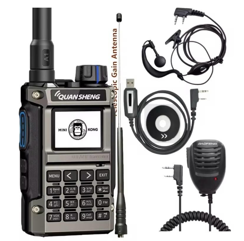 QUANSHENG UV-K1(8) MİNİ KONG 1400mah TELESKOPİK ANTENLİ FULL PAKET