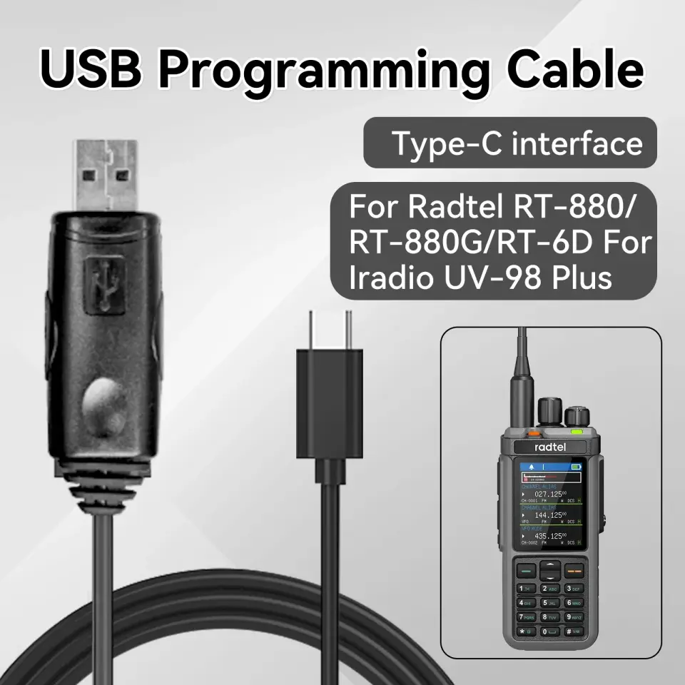 RADTEL RT-880G TYPE-C PROGRAMLAMA KABLOSU