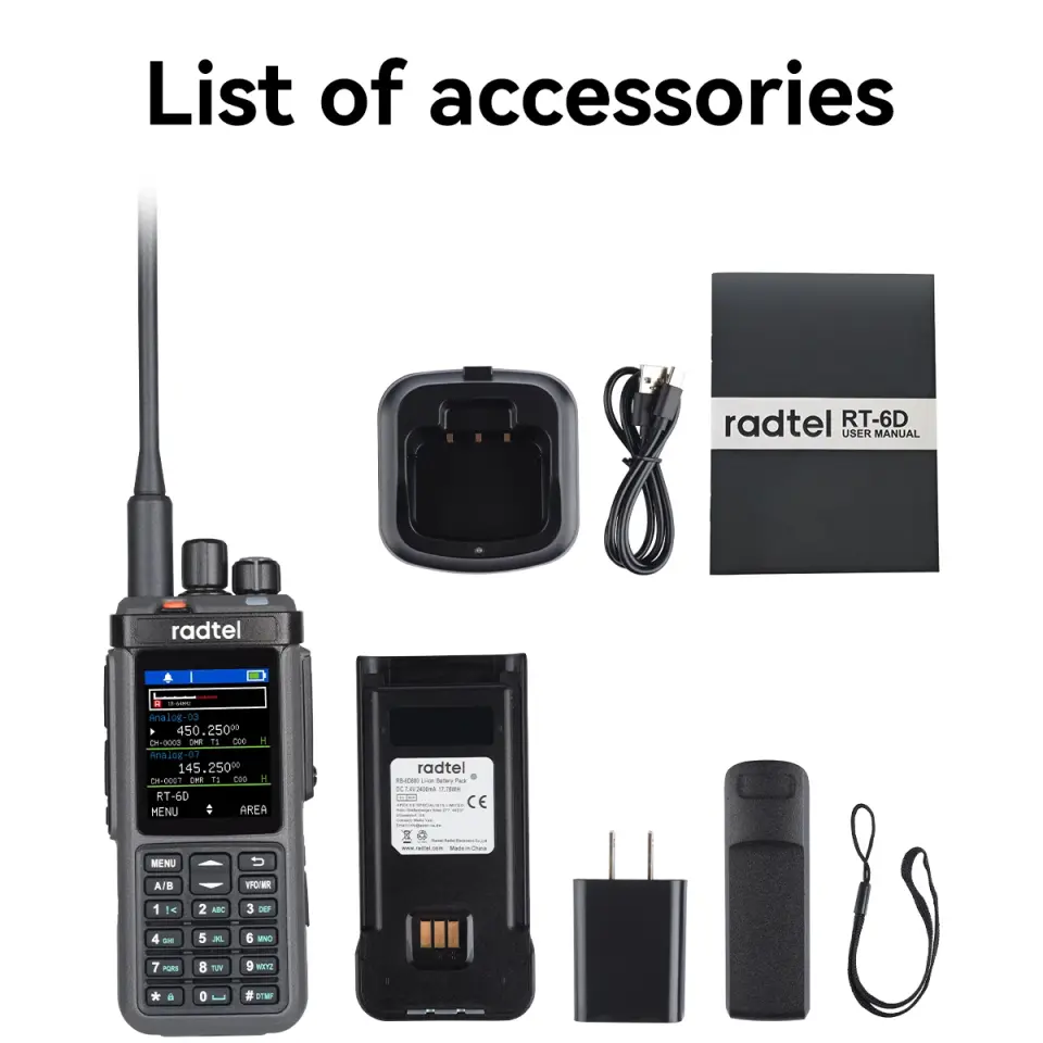 Radtel RT-6D PRO GPS / APRS / DMR