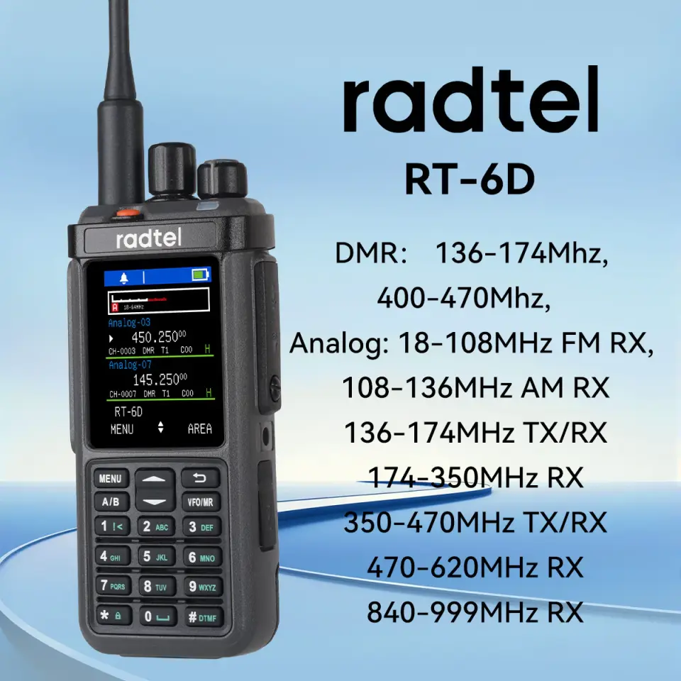 Radtel RT-6D PRO GPS / APRS / DMR