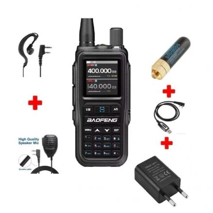 BAOFENG UV-5R MİNİ FULL PAKET (RENK SEÇİNİZ) Si̇yah