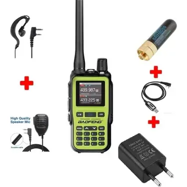 BAOFENG UV-5R MİNİ FULL PAKET (RENK SEÇİNİZ) Yeşil