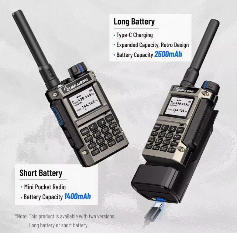 QUANSHENG UV-K1(8) MİNİ KONG 1400 + 2500mah